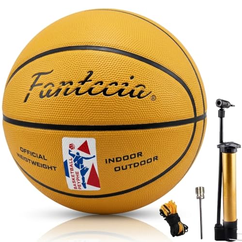 Basketball Size 7 - Rubber Basketball for Indoor/Outdoor Play, Perfect for Junior Players