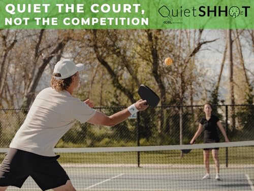 (4 Pads) Quietshhot Mutes The Thud - Not The Game Fits On Top of Your Pickleball Paddle to Reduce The Pitch by Up to 4X - Quiet The POP- NOT The Game - - style: Standard/Hybrid Paddle Size 10.5" x 7.6" - 4 Pads