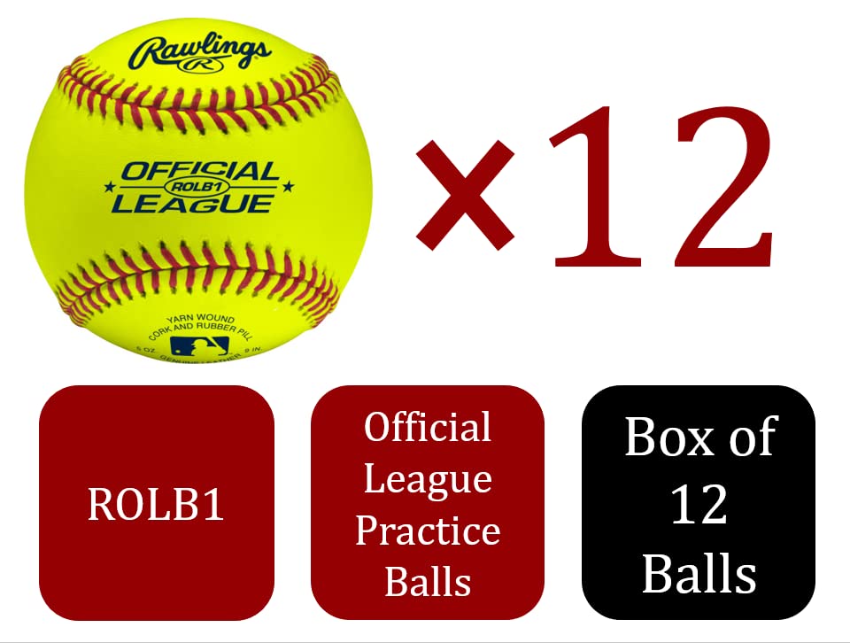 Rawlings | Official League Practice Baseballs | Multiple Count Options