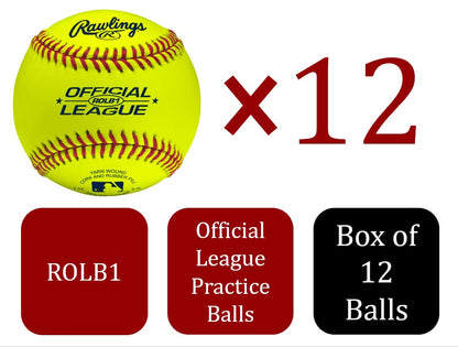 Rawlings | Official League Practice Baseballs | Multiple Count Options