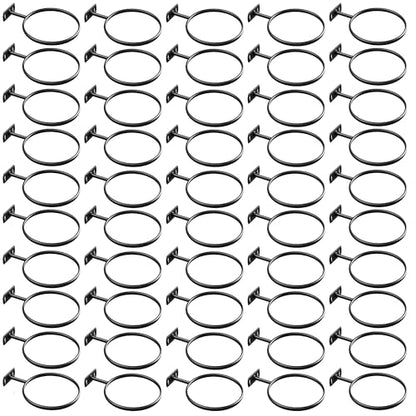 Mounted Ball Wall Storage Display Universal Ball Rack Metal Black Rack Holder Space Saver for Basketball Football Volleyball Soccer Storage Display - size: 50 Pack/6in