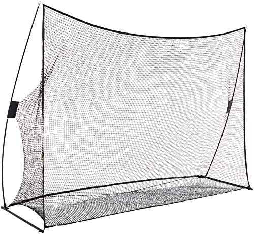 Amazon Basics Portable Golf Net, Practice Hitting Net for Indoor/Outdoor, Quick Setup, Black - style: 10' x 7'