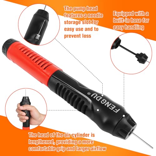 Ball Pump Kit – Hand Air Pump for Football, Basketball, Soccer Ball, Volleyball | Portable Air Pump for Sports Equipment, Inflatables & Pool