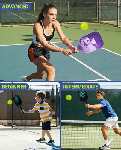 Pickleball Balls 24 Pack - 40-Hole Seamless Roto-Molded Pickleballs for Outdoor and Indoor Use, Durable TPE Material, USAPA Approved, Lightweight 2.9 Inch Diameter