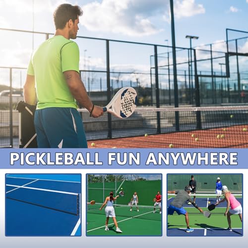 Aluminum Pickleball Net System,Constructed of Rust Proof Aluminum Frame,Regulation Size 22 FT