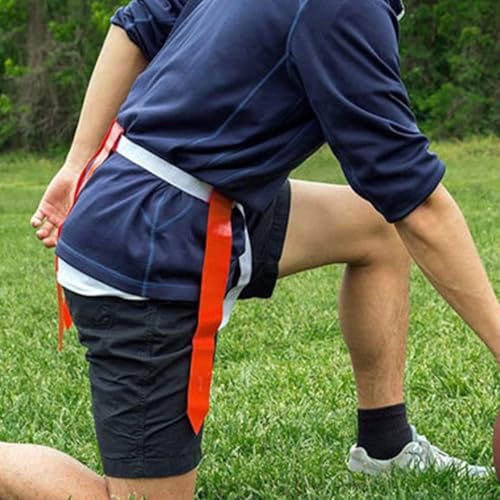 Trained Flags Football Set Adjustable Football Belt Flags Training Equipment for Kids Sports Games and Activity