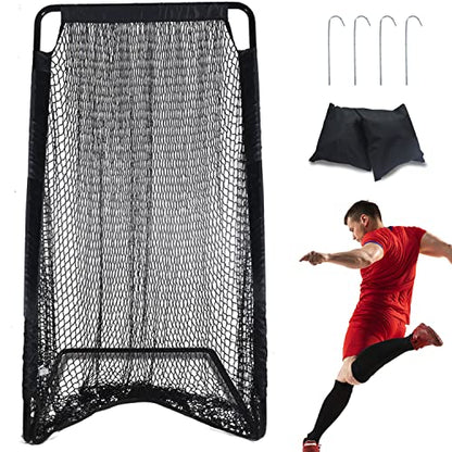 Kapler Football Practice Kicking Net for Kicker 81’’x 41’’Football Field Goal Kicking Cage for Youth Punting Backyard Outdoor Use Indoor Football Net Equipment Easy Setup