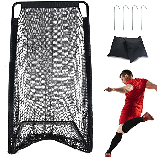 Kapler Football Practice Kicking Net for Kicker 81’’x 41’’Football Field Goal Kicking Cage for Youth Punting Backyard Outdoor Use Indoor Football Net Equipment Easy Setup