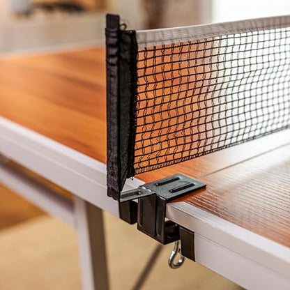STIGA Space Saver - Compact Ping Pong Table - Separate Table Halves - Regulation Height - No Assembly Required - color: Brown