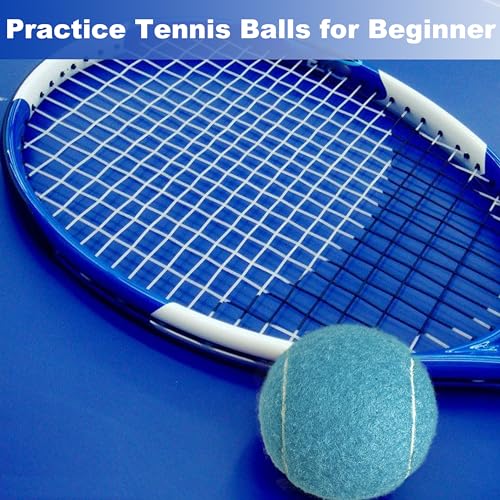 4 Pack Tennis Balls - Long Lasting Practice Balls for Tennis Beginners, Tennis Training Balls, Dog Fetch Toys - color: Grey