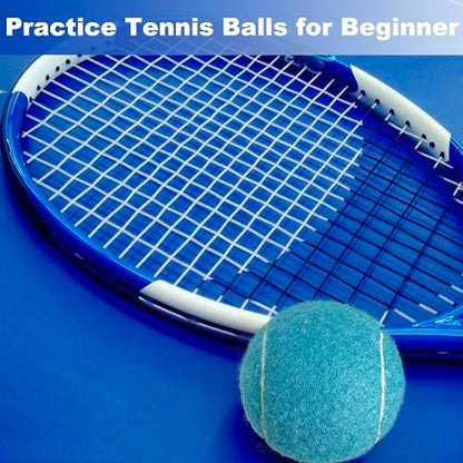 4 Pack Tennis Balls - Long Lasting Practice Balls for Tennis Beginners, Tennis Training Balls, Dog Fetch Toys - color: Grey
