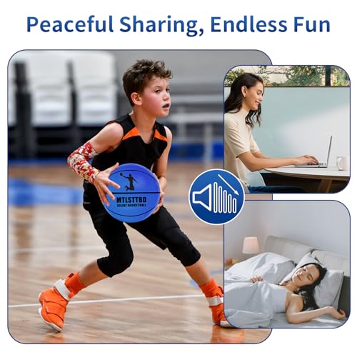 Silent Basketball-Size 7 (29.5") 2026 New Upgrade Dribble Dream Silent Basketball, Grooved Airless Foam Technology for Soundless for Quiet Dribbling and Indoor Training