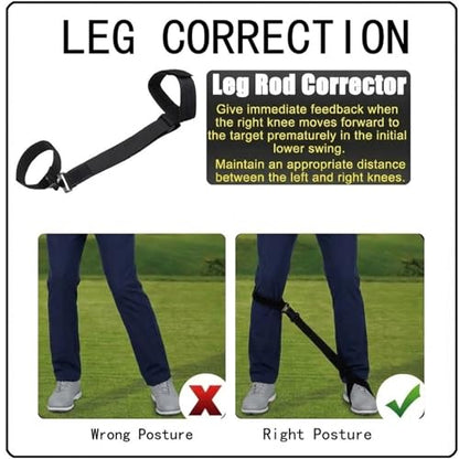 Golf Swing Trainer Training Set for All Levels, Golf Posture Correction Aids to Improve Swing Posture, Tempo and Shot Consistency - style: 5-Piece
