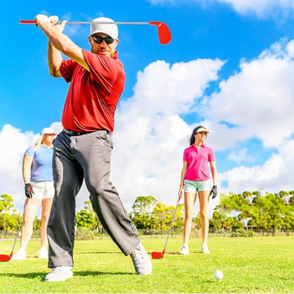 Backyard Golf Club Set with Oversize Heads Golf Balls Bucket Golf Game Chipping Clubs for Outdoor Yard Training Practice Gift (Right Hand) - size: 36in/Adult (13+)