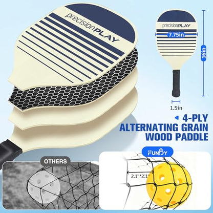 Pickleball Net for Driveway, Portable Pickleball Net Set with Paddles, Water Bags,Portable Outdoor Pickleballs, Mini Pickleball Net, Carry Bag,10FT PickleBalls Net Weather Resistant Steady Metal Frame