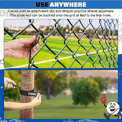 Baseball Training Equipment, Rope Trainer Baseball Batting Practice Equipment, Batting Practice Equipment for Baseball and Softball for Youth, Ideal One-on-One Coaching Tool for Batting Baseball