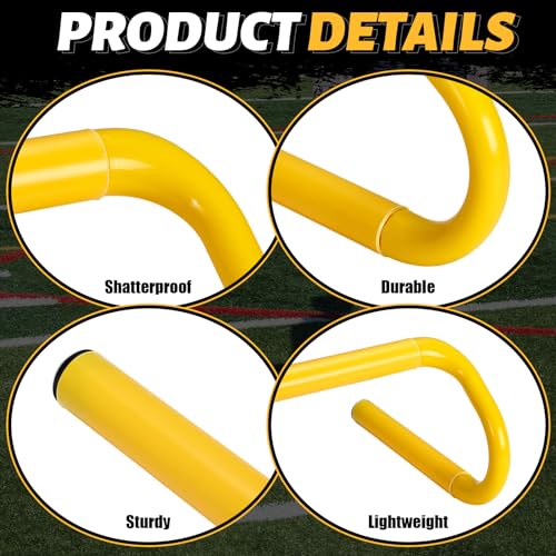 Wettarn 10 Pcs Speed Agility Training Hurdles Detachable Durable Hurdle Agility Plyometric and All Purpose Speed Training Equipment for Athletes Soccer Basketball