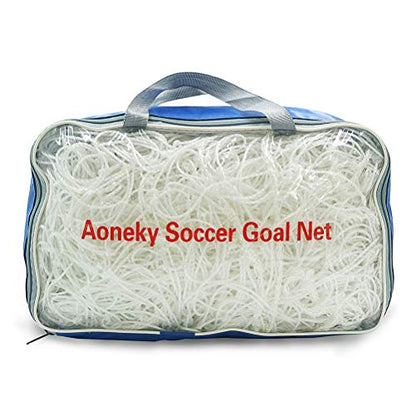 Aoneky Soccer Goal Net - 24 x 8 Ft - Full Size Football Goal Post Netting - NOT Include Posts - size: 24 x 8 ft - 0.08 in Cord