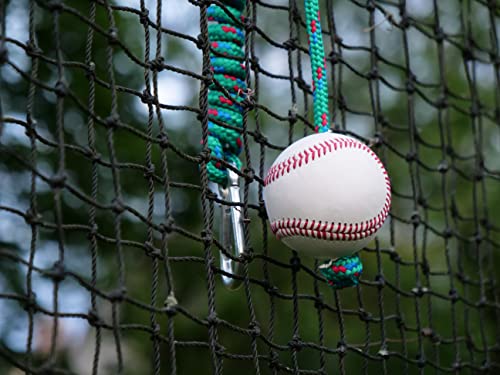 The Original Hitting Rope Baseball Adjustable Batting Training System - Combines Tee and Front Toss Into One Easy Drill - Develop Better Hitting Skills