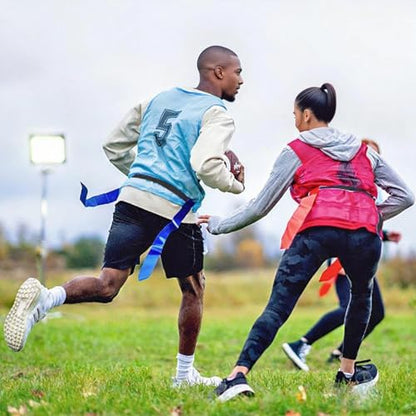 Alvivi ﻿﻿Flag Football Belts Adjustable Flag Football Set with 3 Flags Suitable for Youth Adults and Kids Training Equipment