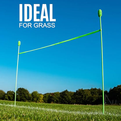 QUICKPLAY PRO Agility Poles (10x Adjustable 3ft to 6ft) for Turf & Court Training - style: Set of 10 Agility poles