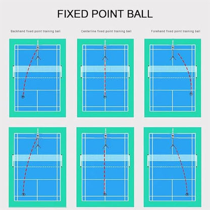 Badminton Serving Machine, Automatic Badminton Launcher, Badminton Trainer Robot with Intelligent Remote Control, for Home Solo Practice and Competition Training,A - size: A