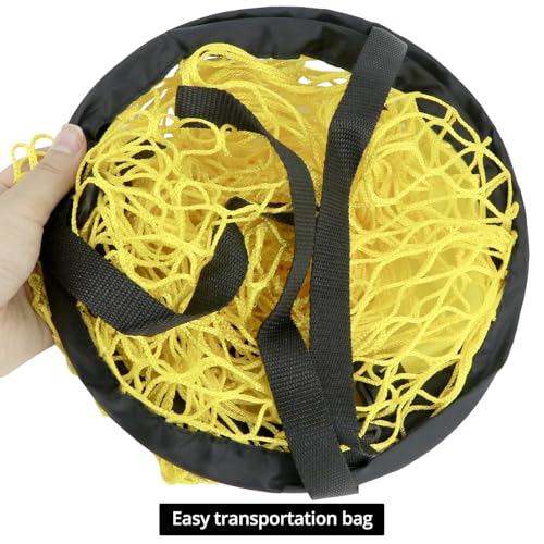 QWORK Soccer Target Goal - Set of 2 Soccer Target Net, Precision Shooting Training Equipment for All Skill Levels, for for Football Soccer Goal Training, Shooting Accuracy Training