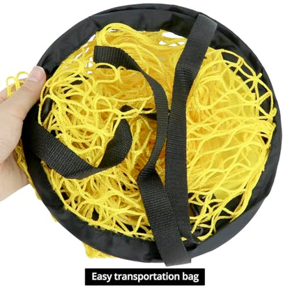 QWORK Soccer Target Goal - Set of 2 Soccer Target Net, Precision Shooting Training Equipment for All Skill Levels, for for Football Soccer Goal Training, Shooting Accuracy Training