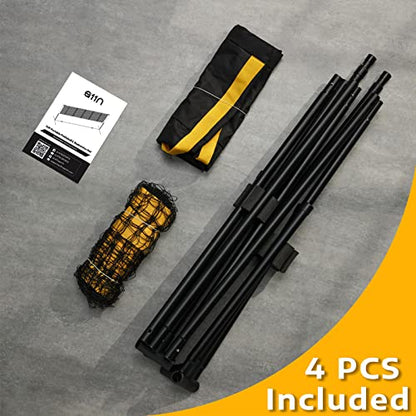 A11N SPORTS Badminton Net - Height Adjustable Volleyball Net for Junior Tennis, Soccer Tennis & Kids - Portable Driveway Pickleball Net for Indoor & Outdoor, 11ft/14ft/20ft Wide