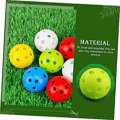 Yardwe Golf Ball Indoor Practice Balls Golfing Hollow-Out Balls Golfing Practice Tools Balls for Golfing - color: Green