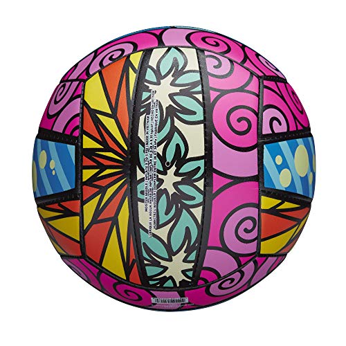 Wilson AVP Hawaii Outdoor Volleyball + Frisbee Kit - color: Blue/Yellow/Orange/Pink, style: Graffiti