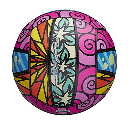 Wilson AVP Hawaii Outdoor Volleyball + Frisbee Kit - color: Blue/Yellow/Orange/Pink, style: Graffiti