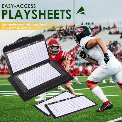 20 Pack Football Play Wristband - Football Quarterback Play Wristbands for Adult - Softball Wristbands for Signs for All Sports with 3 Compartments