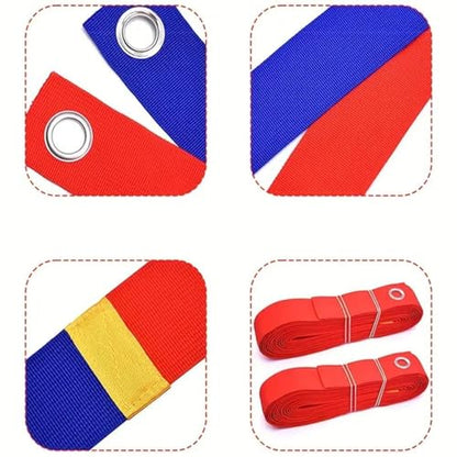 Beach Volleyball Lines Professional Marking for Sand with Thickened Polyester Material Portable Weather Enduring Set with Stakes Suitable