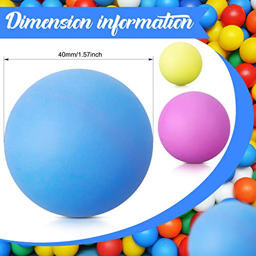 Chivao 200 Pieces Table Tennis Balls Washable Game Table Tennis Mini Plastic Balls for Pool Carnival Party Game - color: Colorful
