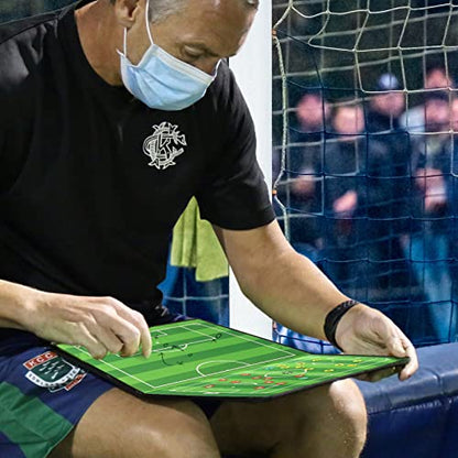 Soccer Coaching Board, Magnetic Soccer Clipboard for Coaches, Foldable Board with Dry Erase Marker