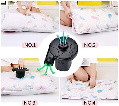 Air Pump Air Mattress Pump for Inflatables Blow up Pool Raft Bed Boat Toy, Quick-Fill, for Outdoor Camping, Inflatable Cushions, Electric Air Mattress Beds, Boats, Swimming - color: Black