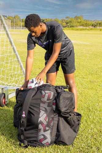 Soccer Equipment Ball Bag, Black, Model1