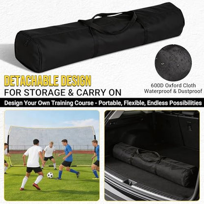 Barricade Backstop Net, 12x9 ft/ 16x10 ft/ 20x10 ft Ball Stop Netting with Carry Bag & Ground Stakes, Quick Setup, Portable, Perfect for Lacrosse, Baseball, Basketball, Soccer - size: 20x10 ft