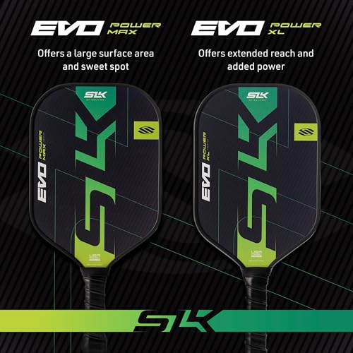 2025 SLK Evo Power XL Pickleball Paddle Bundle | 2 x Citron Paddles + 12 Pack Pickleballs
