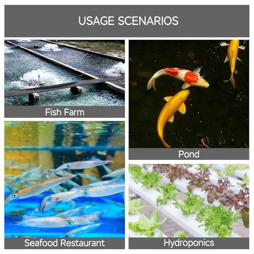 AquaMiracle Aquarium Air Pump Commercial Air Pump with Aluminum Housing, 600/1000/1200/1750GPH Fish Tank Bubbler Pond Aerator for Aquariums, Ponds, Hydroponics - style: 35W-1000GPH