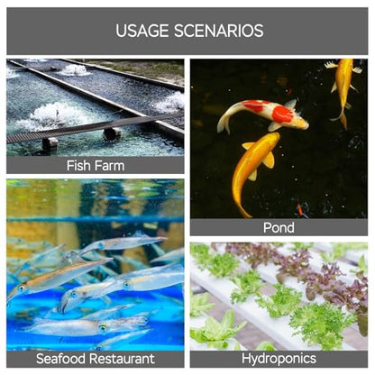 AquaMiracle Aquarium Air Pump Commercial Air Pump with Aluminum Housing, 600/1000/1200/1750GPH Fish Tank Bubbler Pond Aerator for Aquariums, Ponds, Hydroponics - style: 35W-1000GPH