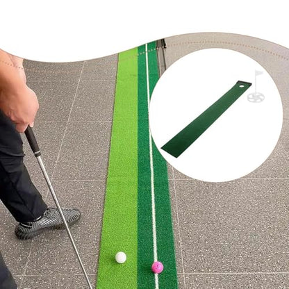 Golf Putting Mat with Ball Return - Indoor Putting Green for Practice & Skill Improvement- Style B