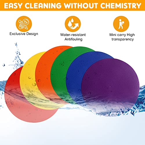 Haull Spot Markers Floor Spots with Bag Non Slip Vinyl Poly Dots for Gym Floor Basketball Football Soccer Sports Speed Agility Training Gym Dance