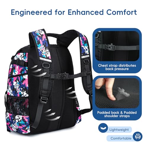 KAVIGOR Baseball Bag for Youth and Adult, Softball Backpack 50L Large Capacity, Equipment Backpack with Laptop Compartment and Charge Port