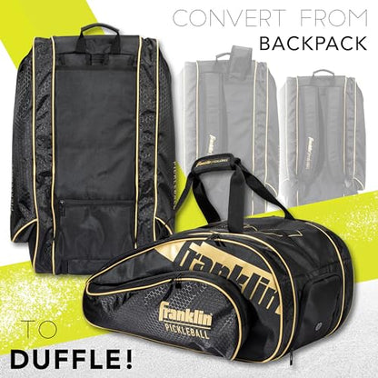 Franklin Sports Pro Series Paddle Bag - color: Black/Gold