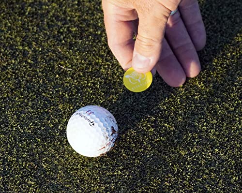 VISUALIZE Elite Switchblade Golf Divot Repair Tool Set with Ball Marker - Sturdy Anodized Aluminum - Perfect Golf Accessory Gift - color: Green