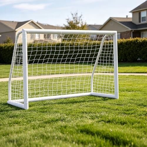 HomGarden Portable Soccer Goal for Backyard,12x6 / 10x6.5 / 8x5ft /6x4 Full Size Soccer Goals for Kids Adults Soccer Net Backyard Soccer Goals - size: 6*4ft
