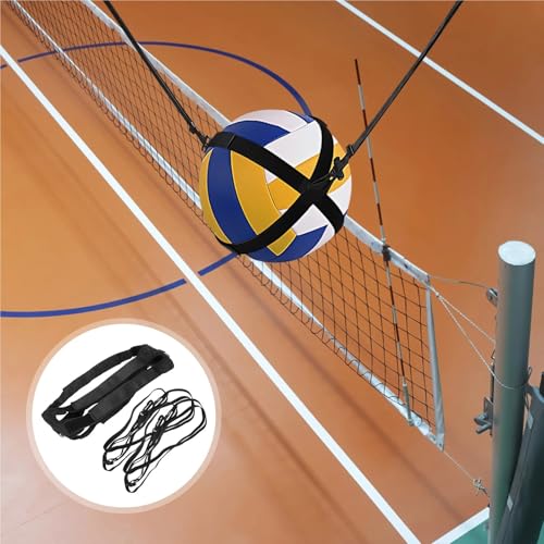 Volleyball Spike Trainer 1Set Volleyball Trainer Nylon Strap Improve Skills Hitting Spiking Serving Home Gym Use Training for Beginners Solo Training