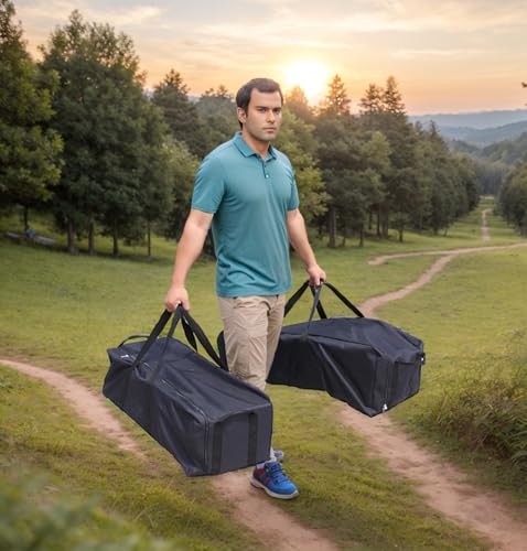 Portable Foldable Lightweight Luggage Heavy Duty Sports Storage Bag Travel Duffle Bag for Hiking, Camping & Gym Equipment Bag for Team Coaches (35.4 * 15 * 11.8 inches) - size: 35.4 * 15 * 11.8 inches
